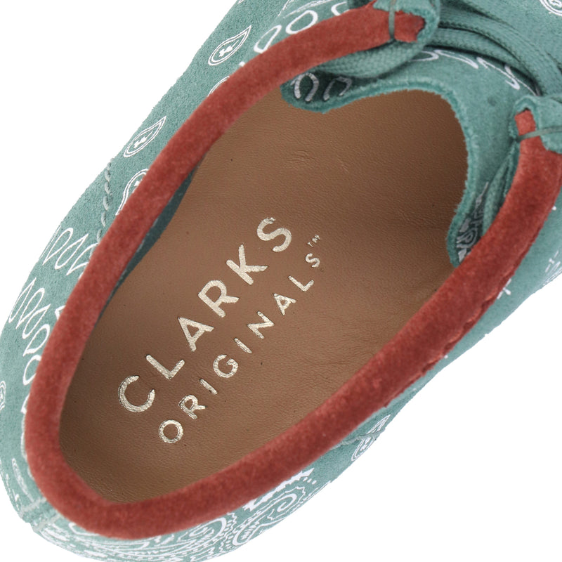 CLARKS(クラークス)｜Wallabee Boot Green Paisley(ワラビーブーツ