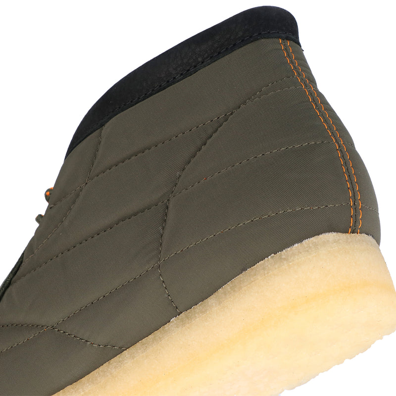 CLARKS(クラークス)｜Wallabee Boot Khaki Quilted(ワラビーブーツ