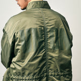 NYLON SATIN INSULATED FISHTAIL JACKET